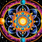 **Image Prompt for Cosmic Philosophy**: 
   "A vibrant cosmic scene depicting a living universe, with celestial bodies symbolizing Hindu deities intertwined with scientific elements like galaxies and expanding space. The image should convey the harmony between spiritual beliefs and scientific understanding of the universe's complexity."