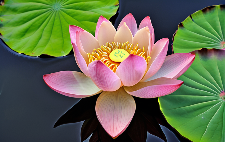 **Image:** A vibrant lotus flower in full bloom, with details showcasing its use in Thai traditional medicine. Focus on visual elements like medicinal herbs and ancient scripts alongside the lotus.